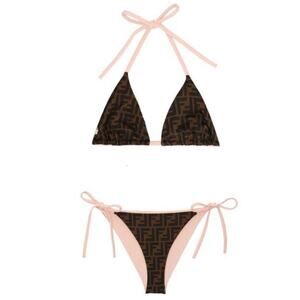 FENDI FF logo reversible bikini set